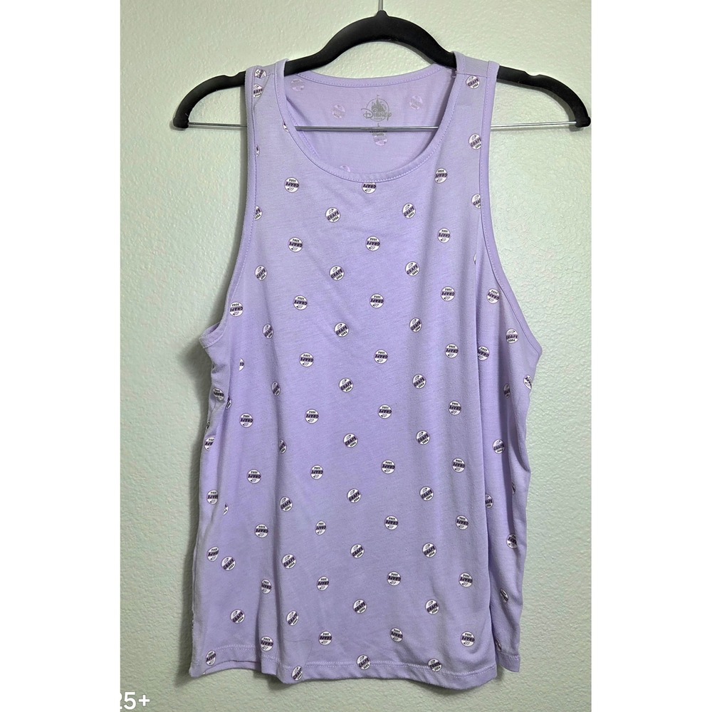Disney Parks Pixar Up Grape Soda Bottle Cap Racerback Tank Top Purple Large